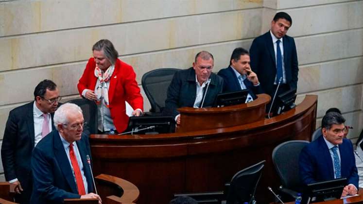 El ministro de Hacienda, José Antonio Ocampo, durante la plenaria del Senado, en donde se aprobó el informe de la conciliación de la reforma tributaria. / Foto: Colprensa