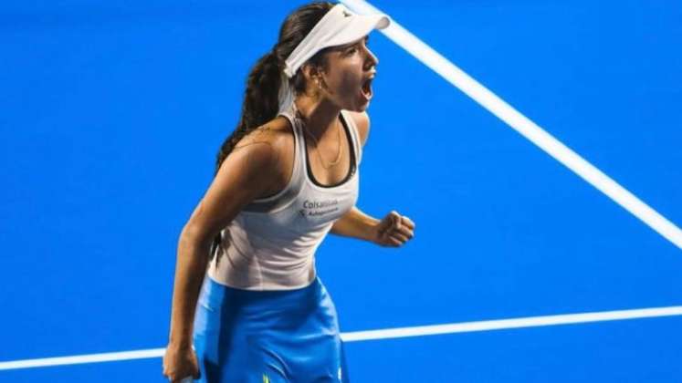 Camila Osorio inició el WTA 125 de Midland con triunfo./Foto: cortesía