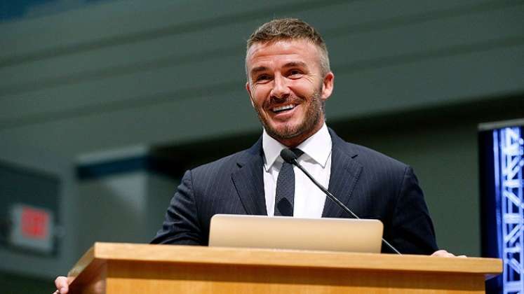 David Beckham, exdelantero de la selección inglesa de fútbol.