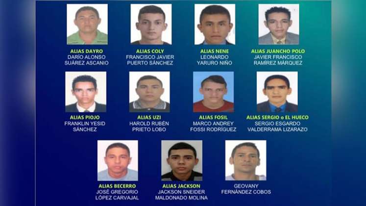 Conozca el listado de los 'más buscados' por la Policía de Cúcuta./Foto: cortesía