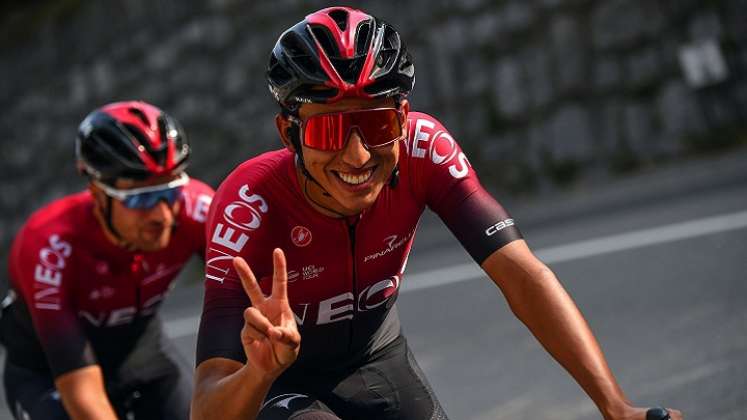 El pedalista cundinamarqués Egan Bernal se alista para su primera carrera de 2023.