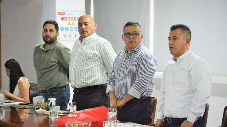 Juan Fernando Quintero, Álvaro Sandoval,  Wuilman Tarazona y Gerson Suárez Contreras. / Foto cortesía