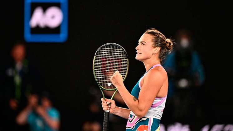 Sabalenka, finalista del Abierto de Australia 2023.