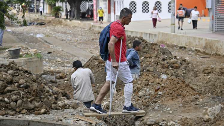 Obra en la avenida Kennedy