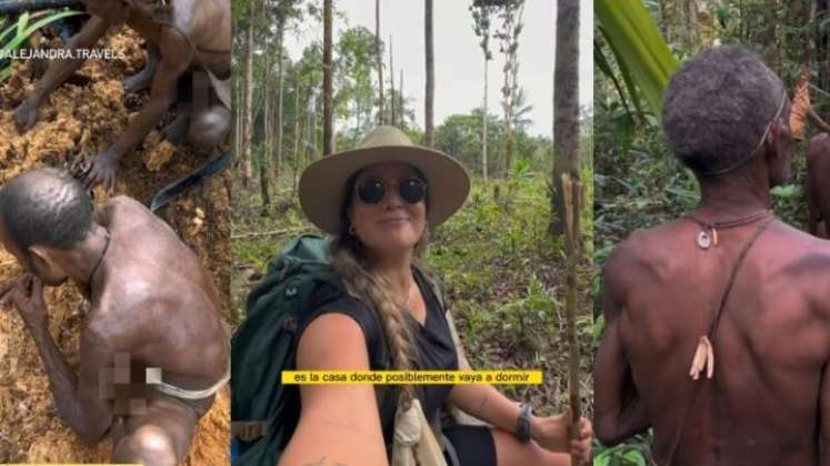 Colombiana pasó Navidad en la selva con peligrosa tribu de caníbales./Foto: Colprensa