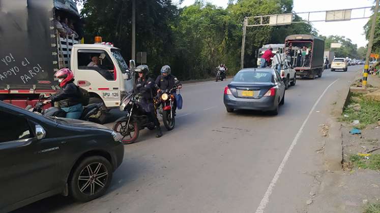 El tránsito volvió a fluir en vía a Pamplona./Foto: cortesía