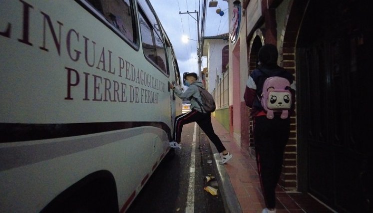 Arrancó el transporte escolar en el municipio de Ocaña, no obstante, la plata solo alcanza hasta mitad de año.