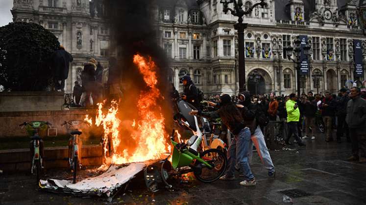 Protestas en Francia.