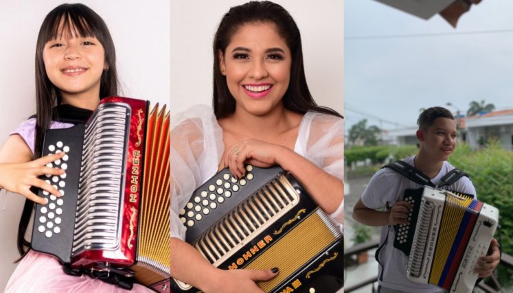 Tres acordeoneros buscan la corona en Valledupar en el Festival de la Leyenda Vallenata