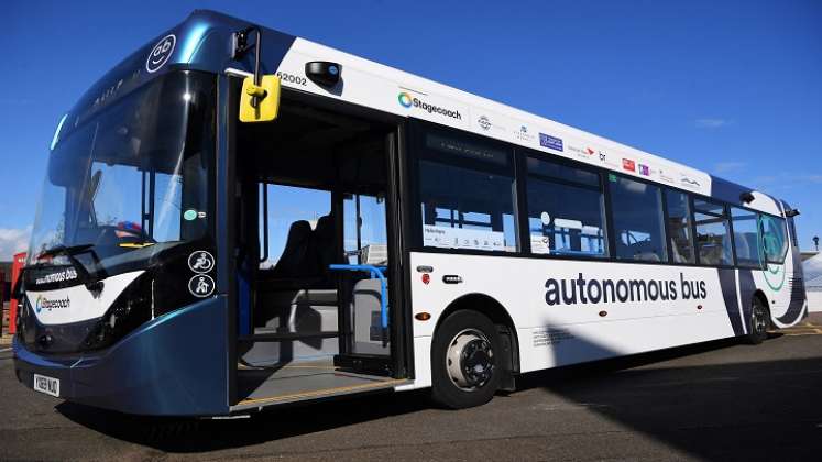 Bus autónomo. / Foto. AFP