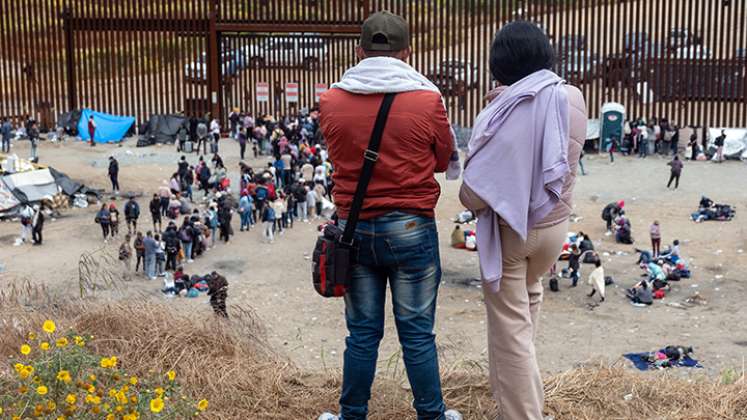 Migrantes en la frontera con Estados Unidos 