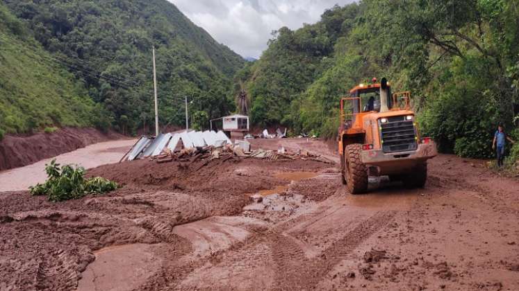 Los gremios económicos de Norte de Santander analizaron los efectos de la avalancha en el sector El Tarrita de Ábrego./ Foto: Cortesía.