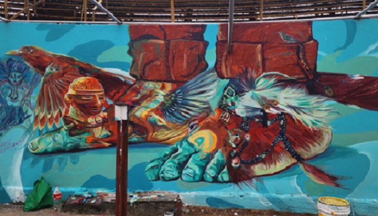 Artistas pintaron muros y paredes de Chinácota y Pamplona