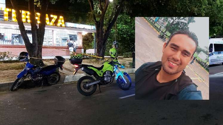 Eddixon Claro llegó en una motocicleta azul al sitio donde lo habría citado una mujer y terminó siendo asesinado.