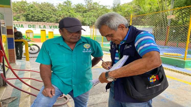 Operativos sorpresa adelantan las autoridades a las estaciones de combustible de Ocaña. / Cortesía.