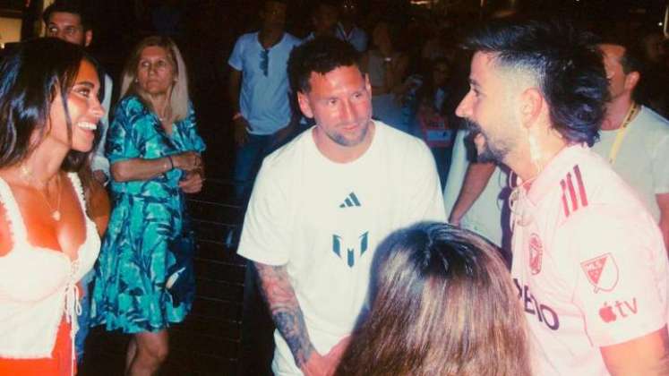 La bienvenida que le dieron Maluma, J Balvin y Camilo a Messi en Miami