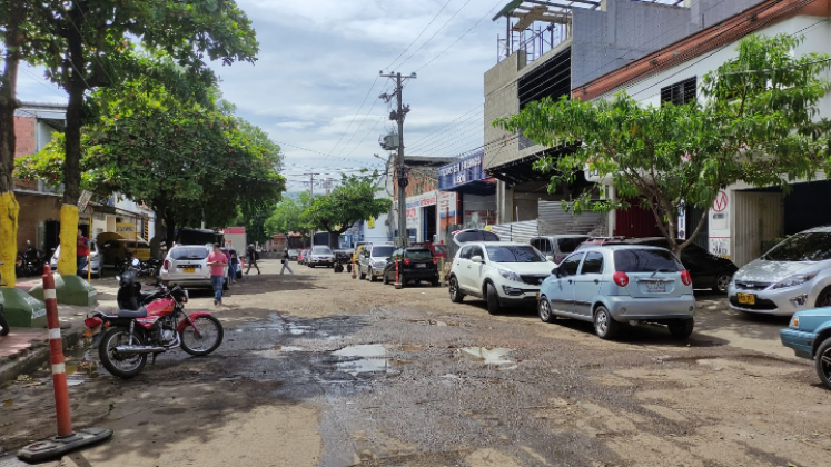 Calles dañadas en La Merced