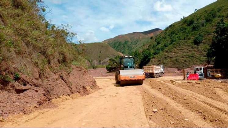 Trabajos del Invías en El Tarrita/Foto cortesía/La Opinión