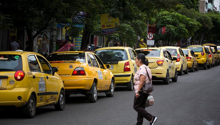 En Cúcuta, los taxistas también protestaron por las alzas en la gasolina./ Foto Archivo