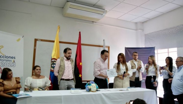 William Villamizar, gobernador electo William Villamizar recibió la credencial de gobernador electo para el periodo 2024-2027./Foto cortesía