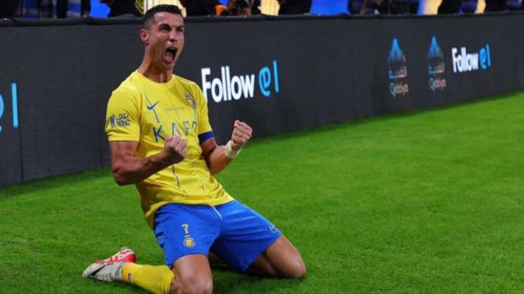 Cristiano Ronaldo se apunta un golazo de larguísima distancia. (Foto: Al Nassr)