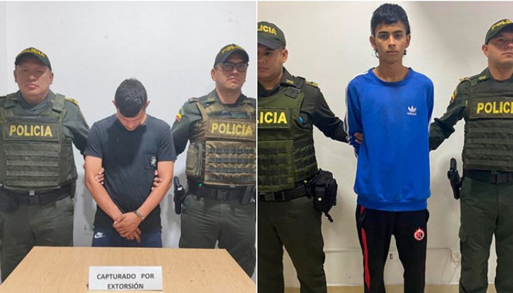 Capturados por extorsión