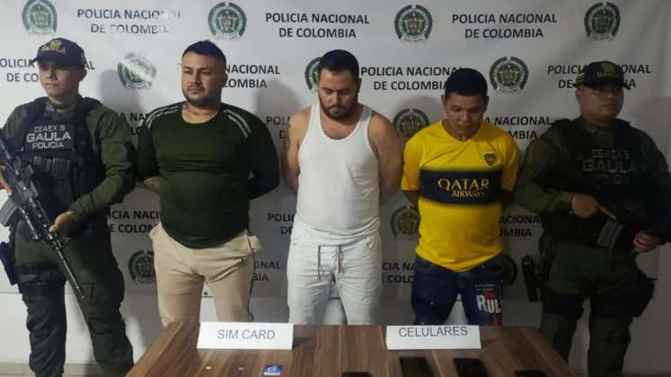 Capturados por extorsión