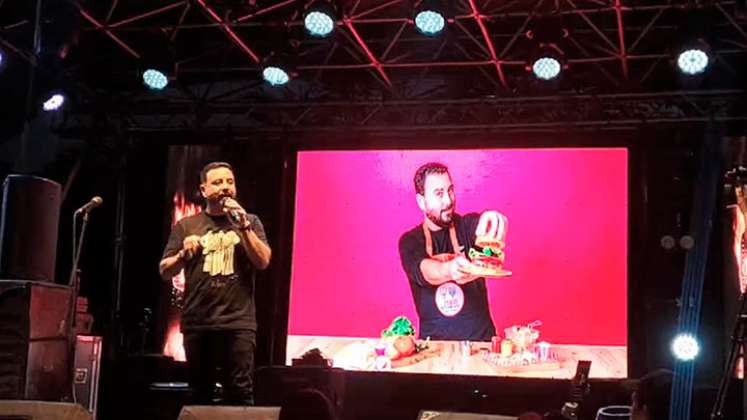 Tulio Zuluaga, durante su conferencia en Expo Sabor Cúcuta./ Foto Cortesía