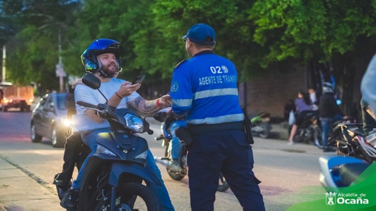 Frente a la alta siniestralidad en motos inician campaña educativa vial en Ocaña.  /Foto Cortesía: La Opinión.