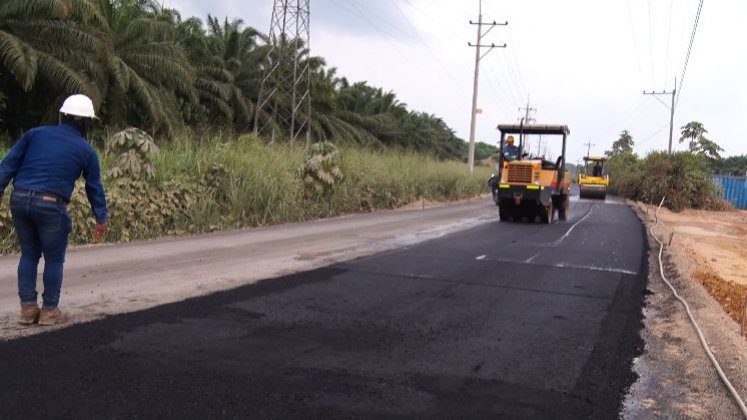 La comunidad espera que, más adelante, se puedan pavimentar más tramos de este corredor vial./ Foto: Cortesía / La Opinión 