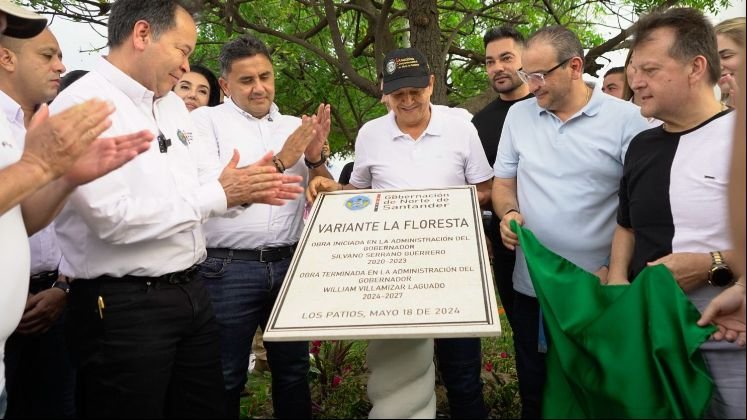 Inauguración de la vía La Floresta. / Foto: Cortesía / La Opinión 