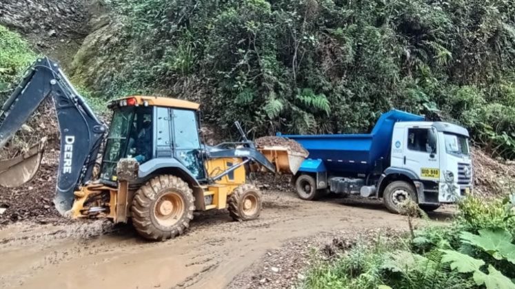 Maquinaria en la zona de   Salazar-Arboledas. / Foto: Cortesía   