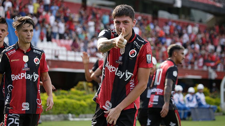 Valentin Robaldo, delantero del Cúcuta Deportivo. 