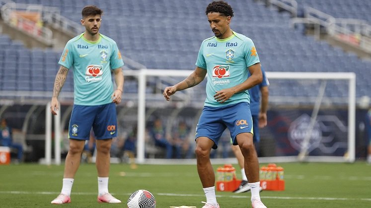 Marquinhos, defensa de la selección brasileña de mayores.