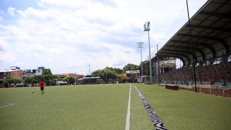 Por su buen estado, el polideportivo ha sido sede de campeonatos de fútbol organizados por la Federación Colombiana de Fútbol. / Foto: Carlos Ramírez.