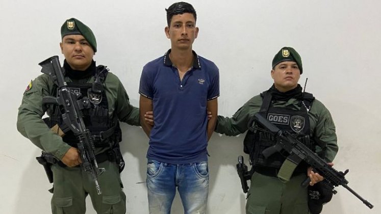 Maikel Sandoval fue capturado en el sector Quilombo de Villa del Rosario.