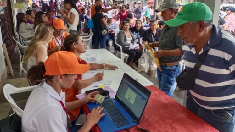 Durante la jornada se brindó servicio de actualización de Sisbén. 