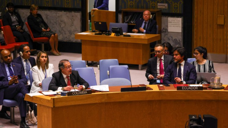 El presidente Gustavo Petro habló de reformas al acuerdo de paz en la ONU./Foto Presidencia