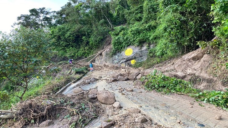 En precarias condiciones se encuentran las vías terciarias del municipio de San Calixto debido a la ola invernal. Foto: cortesía /La Opinión.