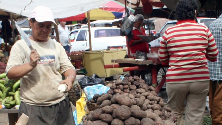 Las papas aportaron al IPC de la ciudad con un 0,15 puntos porcentuales. / Foto Archivo La Opinión