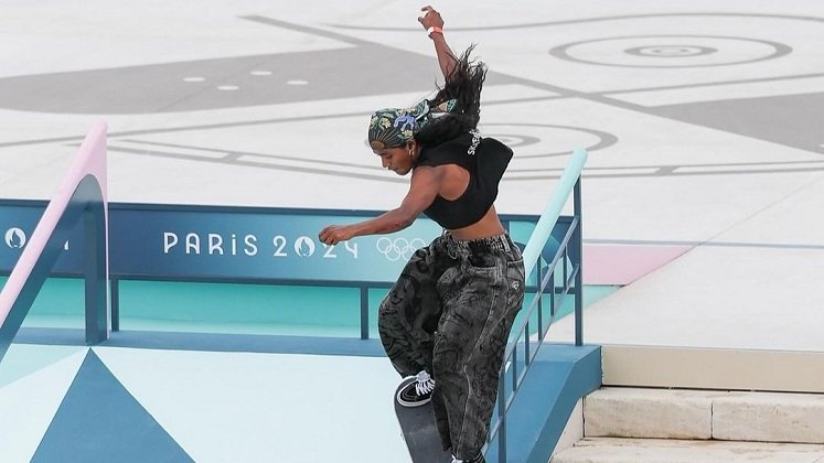 Jazmín Álvarez, skater de la selección Colombia.