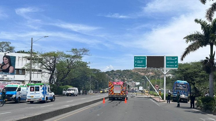 Monumental trancón en Cúcuta 