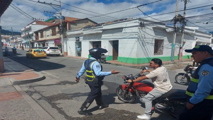 En Ocaña se adoptan medidas para mejorar el tráfico vehicular en el centro de la ciudad. /Foto: Cortesía La Opinión