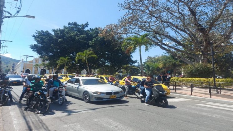 En Ocaña se adoptan medidas para mejorar el tráfico vehicular en el centro de la ciudad. /Foto: Cortesía La Opinión