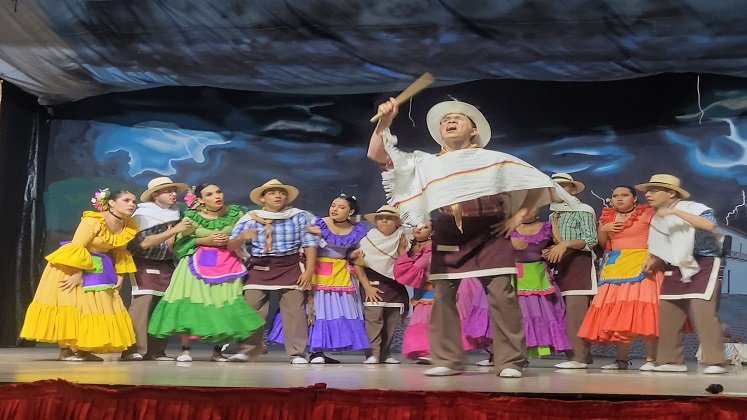 Los artistas universitarios se dieron cita en el Instituto de Cultura y Bellas Artes de Ocaña para expresar las manifestaciones de los pueblos./ Foto: Cortesía