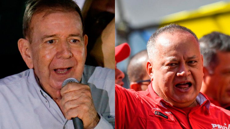 Edmundo González y Diosdado Cabello