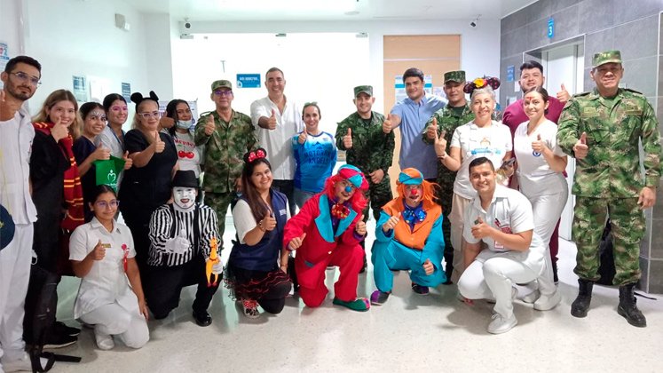 Clínica Duarte y Ejército Nacional: celebración de Halloween