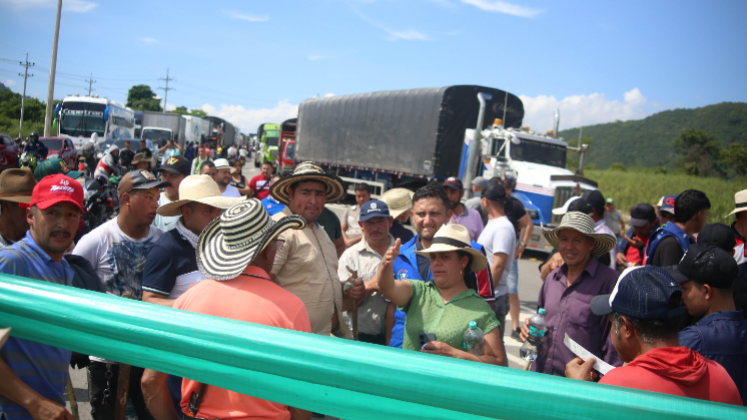 Así transcurrió el primer día de paro campesino.