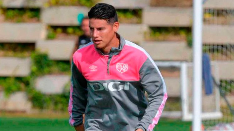 James Rodríguez en el Rayo Vallecano.