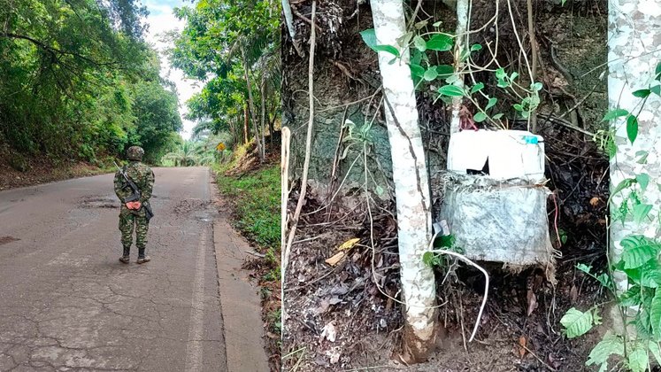 Explosivos en la vía Cúcuta-Tibú